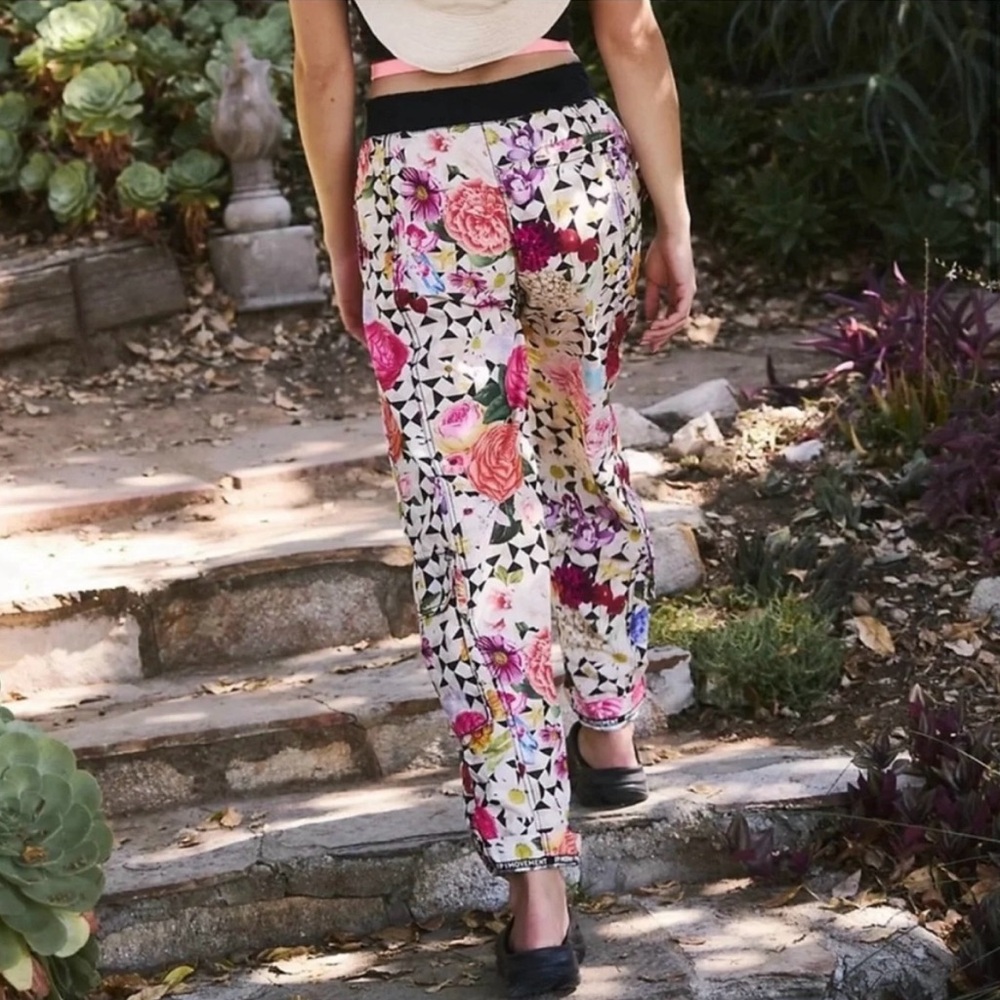 Free People Floral Mesmerize Pants